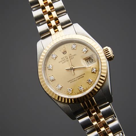 rolex lady datejust pre owned|pre owned women's Rolex Datejust.